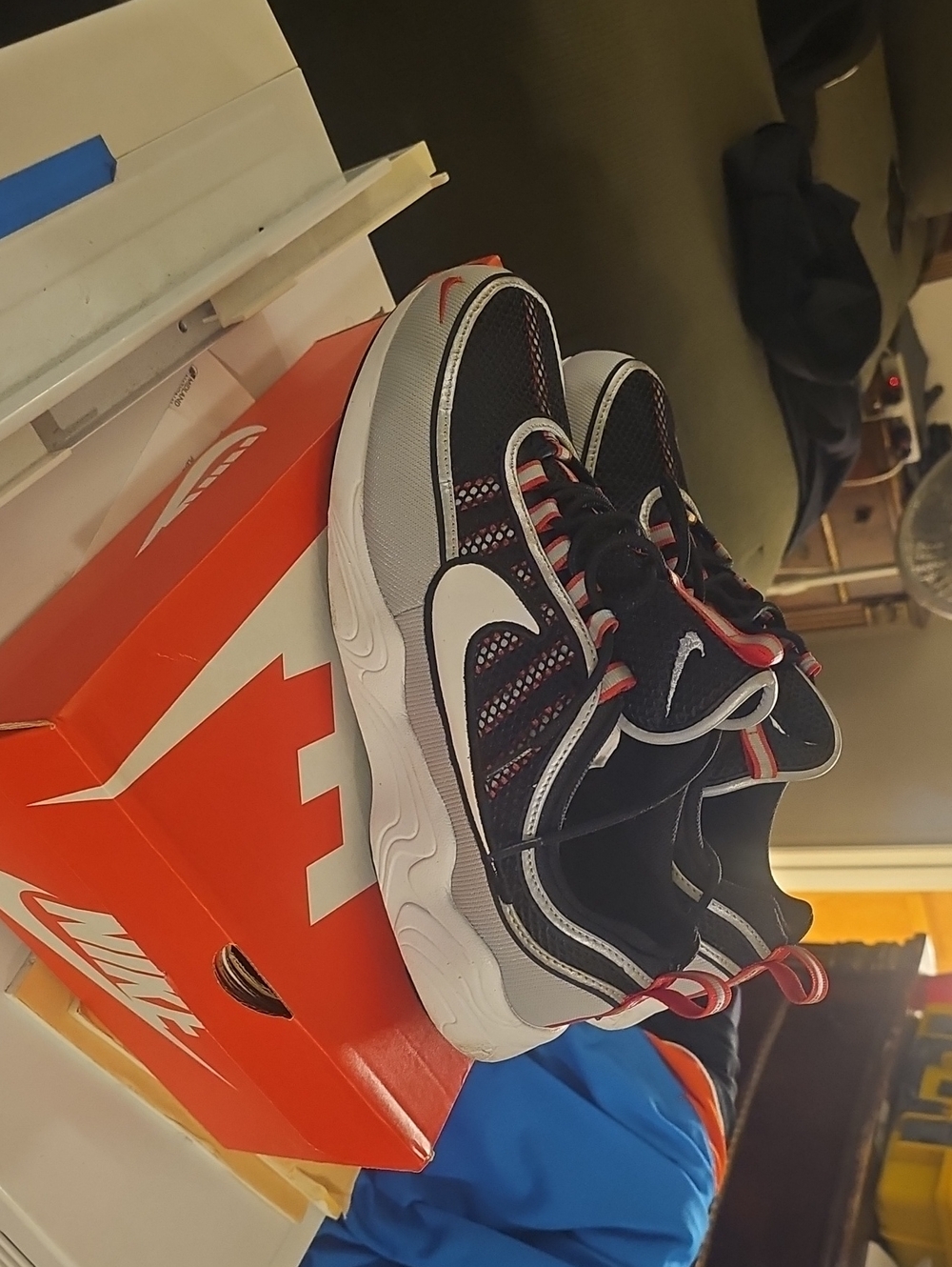 Nike Kids Black, White and Red Athletic Sneakers